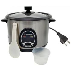 Panela de Arroz Elétrica 1.8L Multifuncional com Desligamento Automático, 700W, 110v, WESTINGHOUSE, Prateado