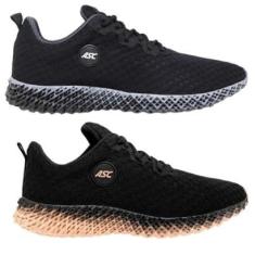 Kit 2 Pares Tênis Feminino ASC Para Academia Caminhada Sola Reta KGT2-Feminino