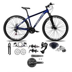 Bicicleta Aro 29 Absolute Nero 5 Câmbios 27v Shimano Altus Freios Hidráulicos - Azul Tam.17