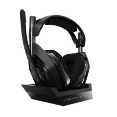 Headset Gamer Sem Fio Astro A50 + Base Station Gen 4 com Áudio Dolby para PS4, PC, Mac - Preto/Prata - 939-001674
