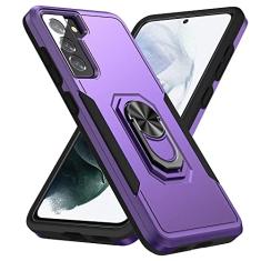 Capa para Samsung Galaxy S21 Plus 5G (não para S21 15.7 cm e S21Ultra), capa de telefone resistente à prova de choque de grau militar com suporte de anel para Galaxy S21 Plus de 6,7 polegadas