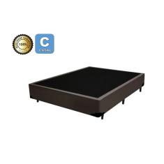 Cama Box Casal 138 Bello Box - Tecido Sintético Marrom