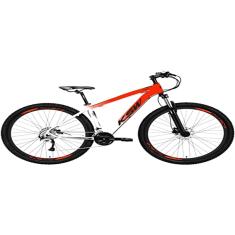BICICLETA KSW XLT 100 21V SHIMANO RODA LIVRE ARO 29 FREIO A DISCO TAMANHO 19