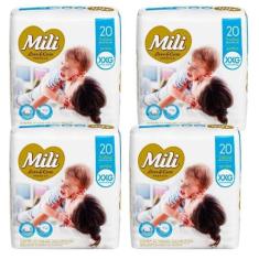 Fralda Descartável Mili Love & Care 4 Pacotes C-20 Tam:xxg