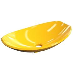 Cuba Pia De Apoio Para Banheiro Canoa Luxo 45 C08 Amarelo - Mpozenato