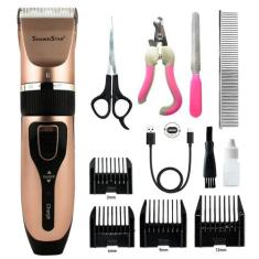 Maquina De Tosa Pet 4 Pentes Sem Fio Usb Cães E Gatos Aparar - Nibus