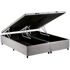 Base para Cama Box Casal Queen com Baú s. Design para Colchão de 158 cm - 1600