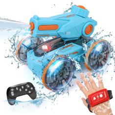 Carro de controle remoto anfíbio gamzoo AquaTerra Blaster Kids