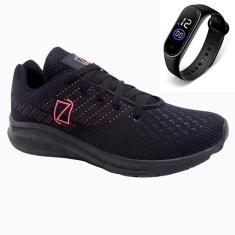 Tênis Feminino Gmm Shoes para Treino Academia CaminhadaDia a Dia + Relógio-Feminino