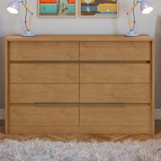 Cômoda 8 Gavetas Urban Lopas, Amêndoa Clean
