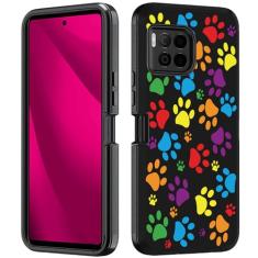 BWOOLL Projetado para T-Mobile Revvl 7 Pro 5G, capa resistente 3 em 1 híbrida de policarbonato rígido e silicone macio à prova de choque capa de proteção contra quedas para T-Mobile Revvl 7 Pro 5G