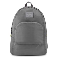 Mochila Dobrável Para Viagem Estampa Lisa Jacki Design Cinza