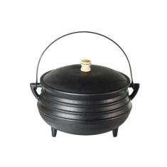 Panela Tripé Nº 2 Ferro Fundido Tampa Ferro Santana 600ml