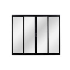 Janela de Alumínio de Correr 100x120x6cm 4 Folhas Vidro Liso Ecosul Es