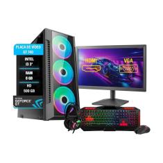 Pc Gamer Completo Hercules i3 3º Geração GT 740 8GB HD 500GB