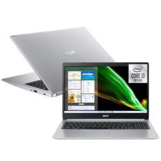 Notebook Acer Aspire 5 Intel Core i3 10a Geração 10110U 4.10Ghz 4GB DDR4 256GB SSD NVMe 15.6" Full HD Windows 11 A515-54-33EN