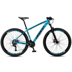 Bicicleta Aro 29 Dropp Sw 24 Vel Câmbio Shimano Quadro Alumínio Mtb Azul+Preto