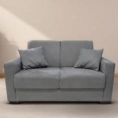 Sofá Estofado 2 Lugares Sala Estar Recepção Mariana Suede - Black Hous