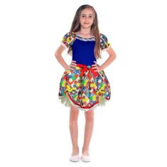 Fantasia Vestido Infantil Menina Quadrilha de São João - Fantasias Car