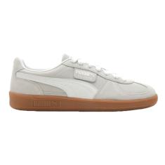 PUMA Tênis masculino Palermo, Puma Branco/cinza claro/ouro PUMA, 39