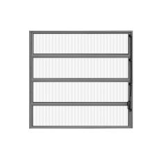 Janela De Alumínio Basculante 80x100cm Brilhante