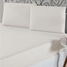 Jogo De Lençol Casal Padrão Malha 100% Algodão 3 Peças - Palha