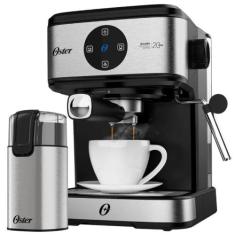 Kit Espresso Oster - Cafeteira Double e Moedor de Café Elétrico Inox 2
