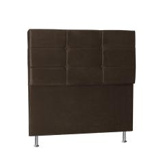 Cabeceira Casal 1,40m Toquio Suede Marrom Dal Poz Estofados