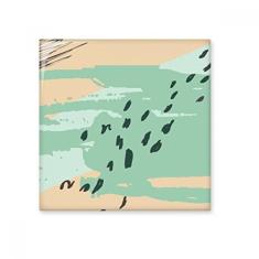 Adesivo brilhante de azulejo de cerâmica com estampa de plantas abstratas espalhadas