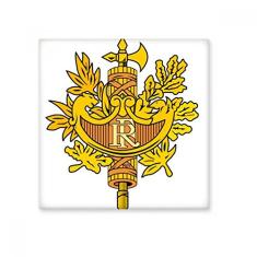 Decalque brilhante de azulejo de cerâmica com emblema nacional da França Europa