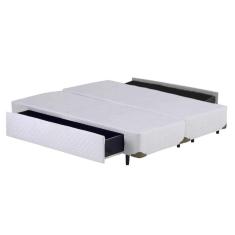 Cama Box KING SIZE Gavetão Branco Central - 193x203