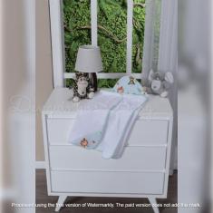 Toalha De Banho Bebê Dupla Face Com Capuz Forrada com Fralda - Denguin