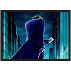 Quadro Decorativo Super Heróis Coringa Joker Com Moldura - Vital Quadr