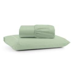 Jogo De Lençol Luiza Solteiro 2 Pçs Percal 100% Algodão 180 Fios Ponto