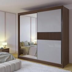 Guarda-roupa Casal 2 Portas 6 Gavetas 100% Mdf Ripado Coliseu - D Doro