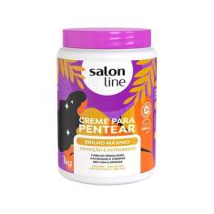 Creme Para Pentear Salon Line Brilho Máximo 1kg, 1kg
