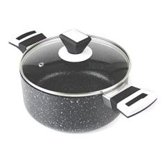 Panela StoneChef Tampa de Vidro 20cm - Preta