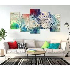 Quadro Decorativo 129x63 Sala Quarto Arte Aqua