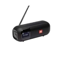 Caixa de Som JBL Tuner 2 FM Preta Rádio FM Portátil com Bluetooth À Prova D`água IPX7 JBLTUNER2FMBLK