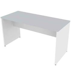 Mesa para Escritório Multiuso 120cmx70cm Corp Bramov Móveis Branco/cinza Cristal