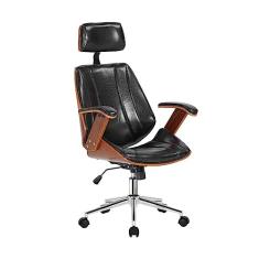 Cadeira Escritório Presidente Giratória Kopenhagen com Apoia Cabeça Fratini Móveis