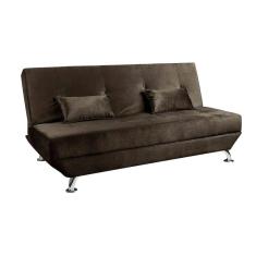 Sofá Cama Dubai 3 Lugares Reclinável Veludo Turkay Speciale Home