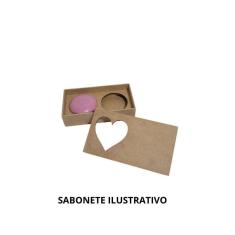 Caixa presente para 2sabonetes redondo- Jeito Próprio Artesanato