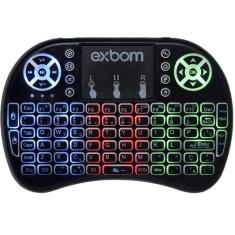 Mini Teclado Sem Fio Com Touchpad E Led - 2695 - Exbom