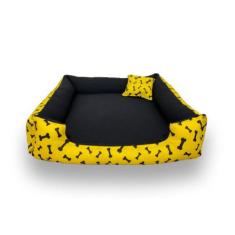 cama de cachorro grande 70x70cm cama G cama pet até15kg caminha com zí