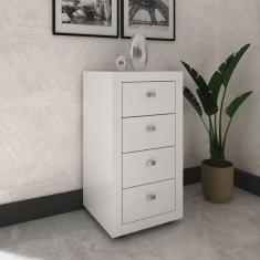 Gaveteiro 4 Gavetas me 4133 Tecno Mobili Branco