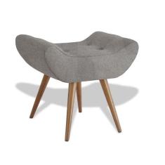 Puff Lucca Cimento - Mobly