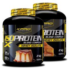 Kit 2x Whey Iso Protein Blend Complex  Isolado 2Kg - XPRO-Unissex