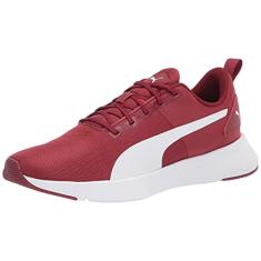 Puma Tênis de corrida masculino unissex Flyer Runner, vermelho intenso, branco, 38, Branco, vermelho