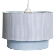 Lustre Tubular Duplo Azul Quarto Bebê Infantil